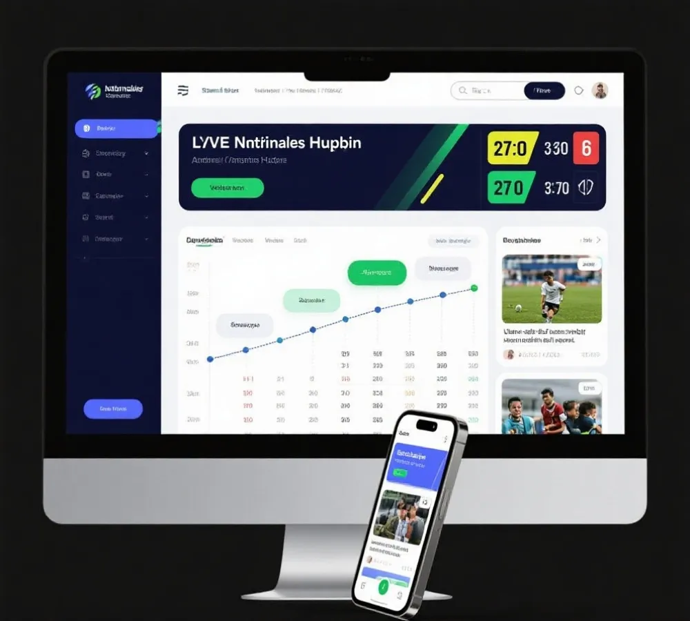 賽程與比分支援資訊頁示意